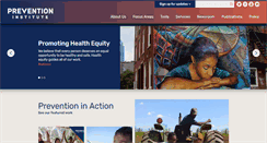 Desktop Screenshot of preventioninstitute.org