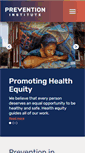 Mobile Screenshot of preventioninstitute.org