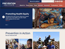 Tablet Screenshot of preventioninstitute.org
